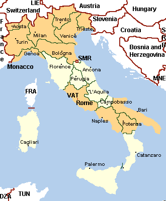 Italy map